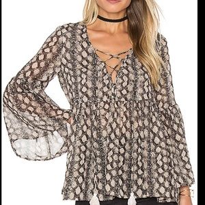 Show Me Your Mumu Poet Tie Top